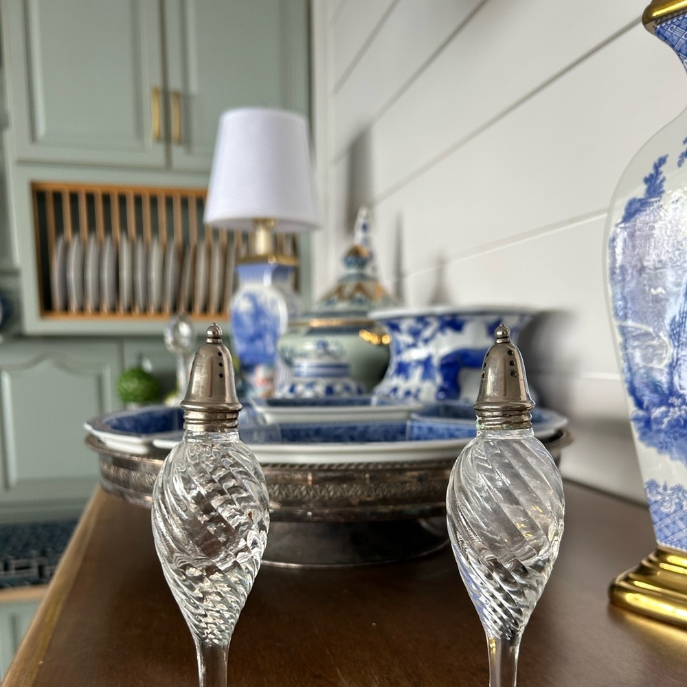 Elegant Glass Salt and Pepper Shakers